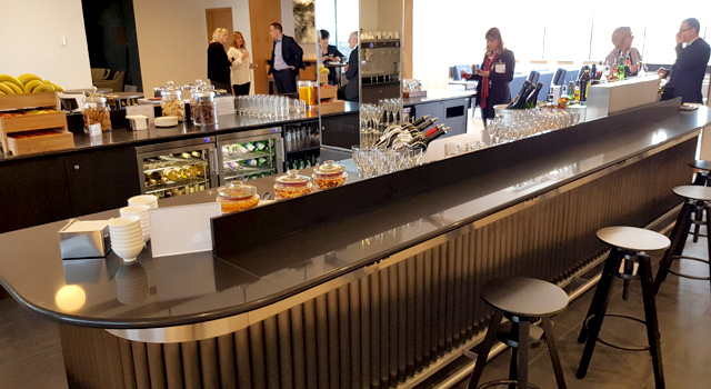 Our design also had to deliver a high-quality self and assisted service drinks bar